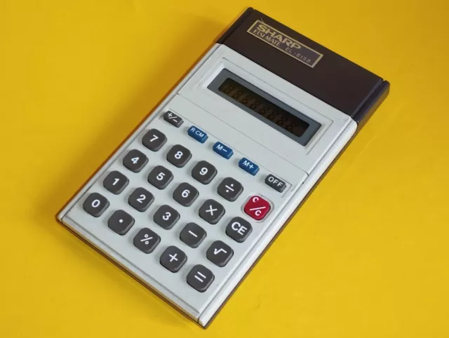 Calculatrice "SHARP EL-8158 (ELSI MATE)  " Vintage old School Vert Led .1970 2