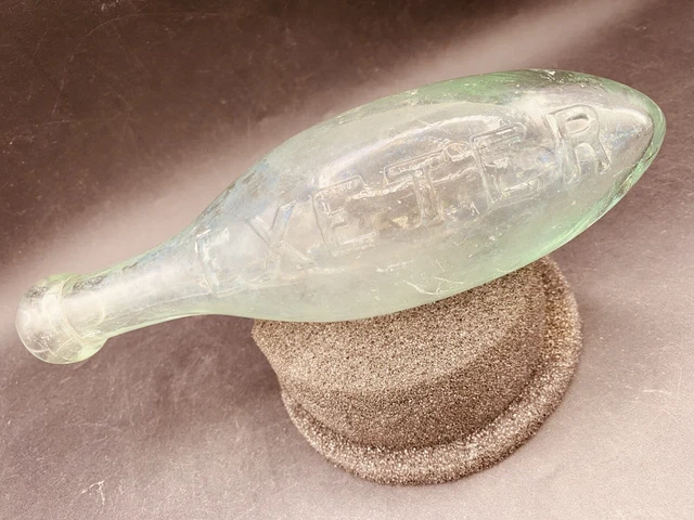 Botella de torpedo G H Skinner Exeter de finales del siglo XVIII coleccionable labeorfilista