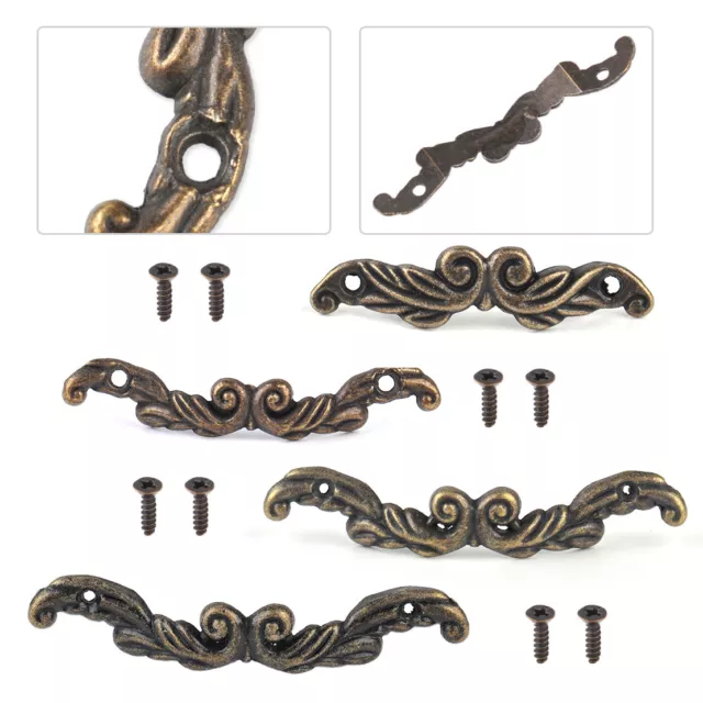 10x Antique Bronze Jewelry Box Drawer Handle Cabinet Cupboard Pull Knob lp