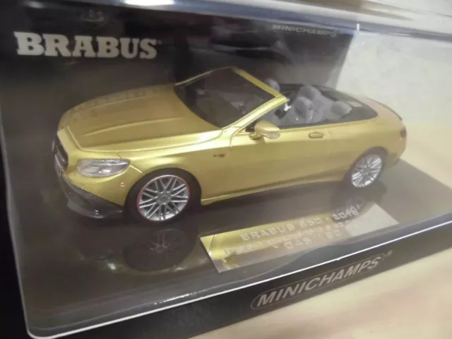 Minichamps 437034234 - Brabus 850 S63 Cabrio gold-metallic Nr. 045 of 180 - 1:43