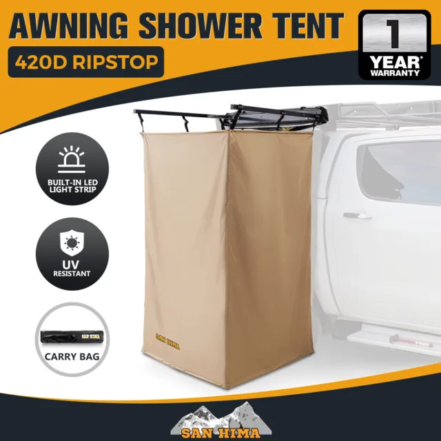 San Hima Camping Shower Tent Awning Fold-Out Instant Ensuite Change Room