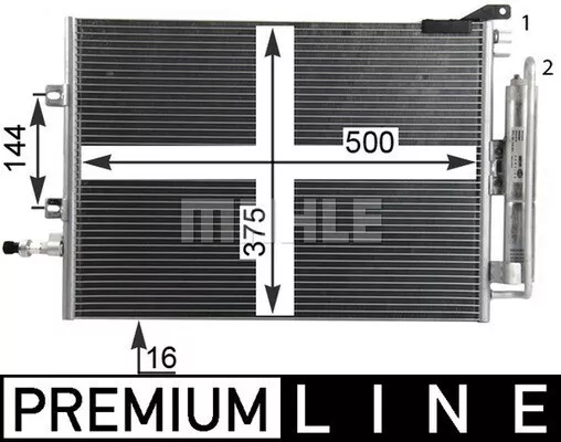 MAHLE Klimakondensator für RENAULT Modus / Grand Clio III