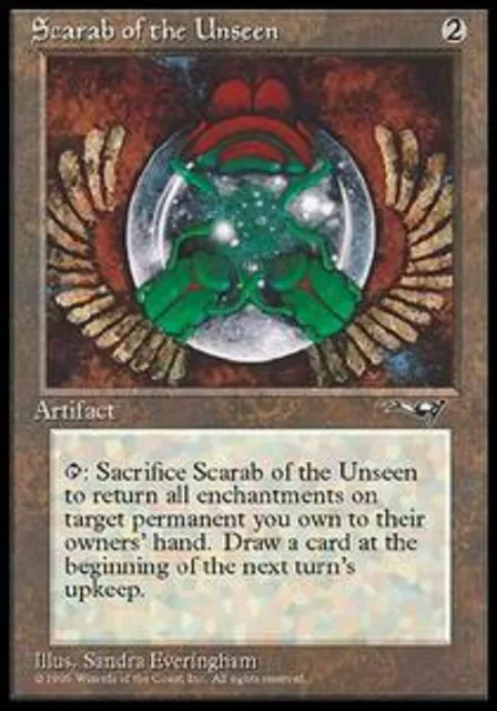 MRM ENGLISH 2x Scarabée de l'Inapparence - Scarab of the Unseen  MTG MAGIC ALL