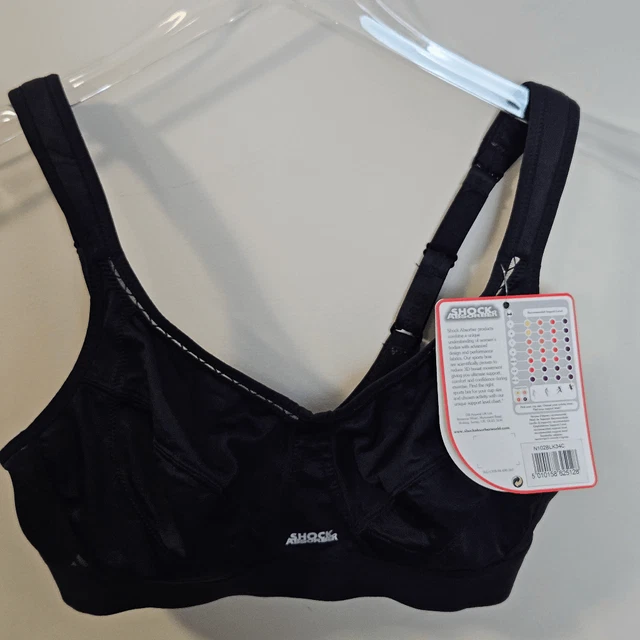 Shock Absorber Classic Sports Bra NWT Black Size 34C