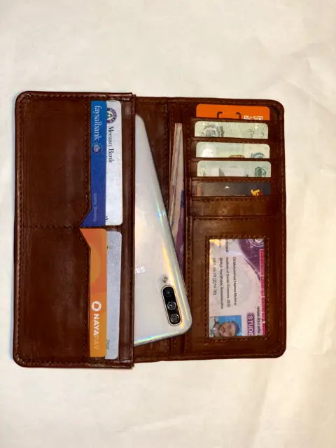 Hot Men's Genuine Leather Long Wallet Bifold Money Card Holder Clutch Purse Slim