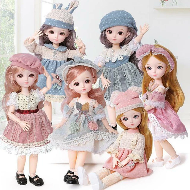 31 Cm 23 Bambola per Ragazza BJD Snodata Flessibile Occhi 3D Bel Regalo Carino 12