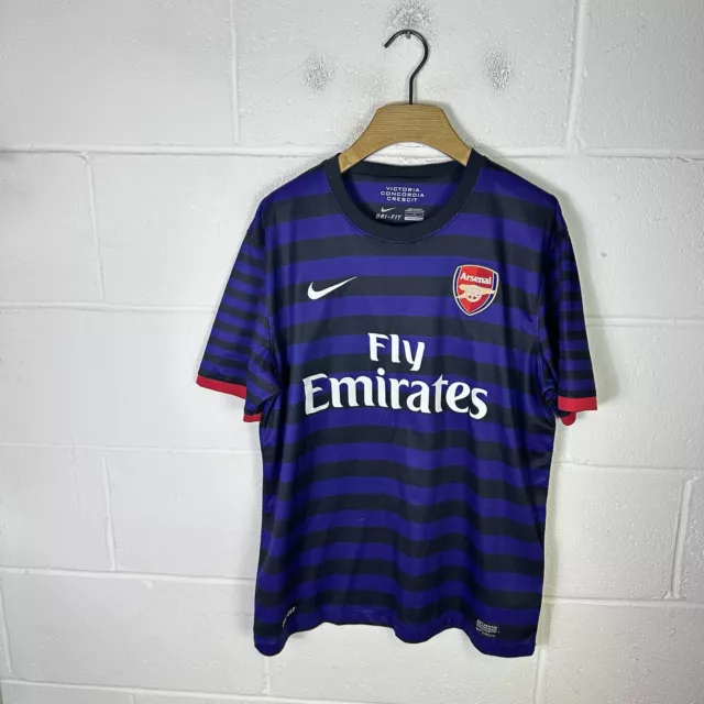 Arsenal Football Shirt Mens Large Nike 2012/13 Away Kit #19 Santi Cazorla BPL