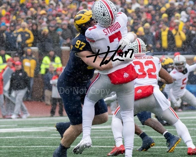 Aidan Hutchinson Signed Photo 8X10 Rp Autographed Aiden ** Michigan Wolverines