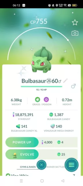 Pokemon Shiny Bulbasaur wearing hat - T'r'a'd'e - Read Describe