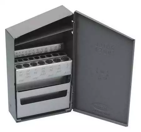 Huot 11450 Drill Bit Case,Stub Length,Steel