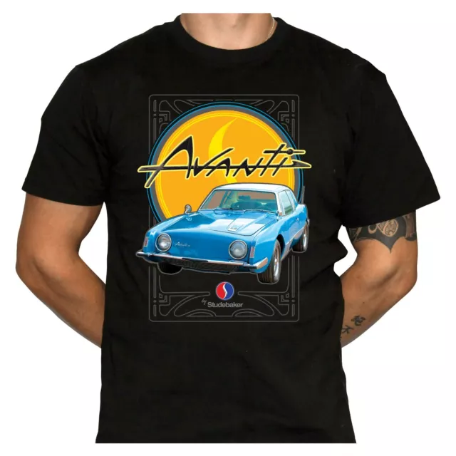 Studebaker Avanti T-Shirt - Rare American Automobile - 100% Preshrunk Cotton