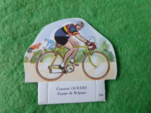 Coureur Cycliste En Carton Offert Par " La Vache Serieuse" Ockers  N°3.Tbe