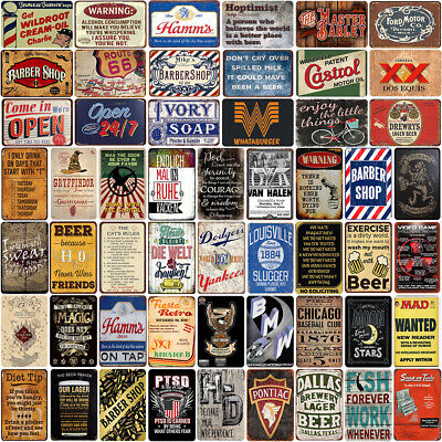 Vintage Metal Sign Retro Tin Poster Pin Up Bar Pub Customized Home Wall  Decor
