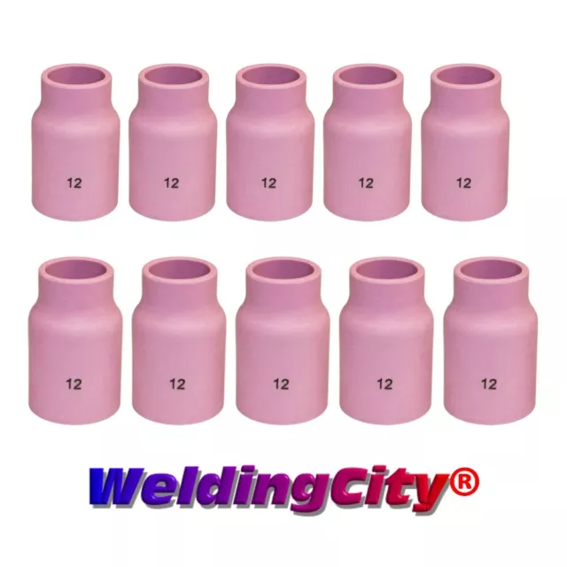 WeldingCity® 10-pk TIG Welding Large Gas Lens Ceramic Cup 53N87 #12 | US Seller