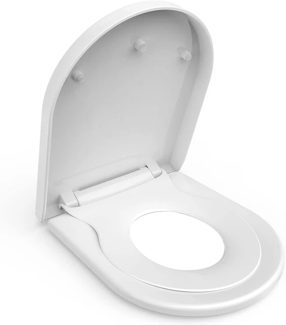 Sedile WC Allungato Con Chiusura Morbida - Per Adulti E Bambini