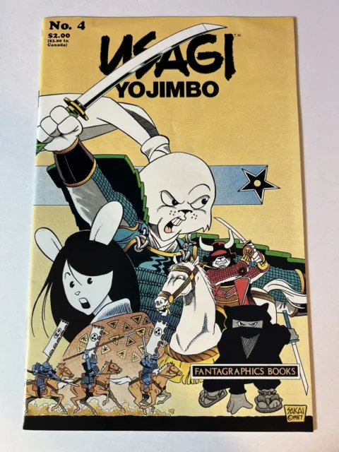 USAGI YOJIMBO #4 (1987) Fantagraphics Stan Sakai Comic