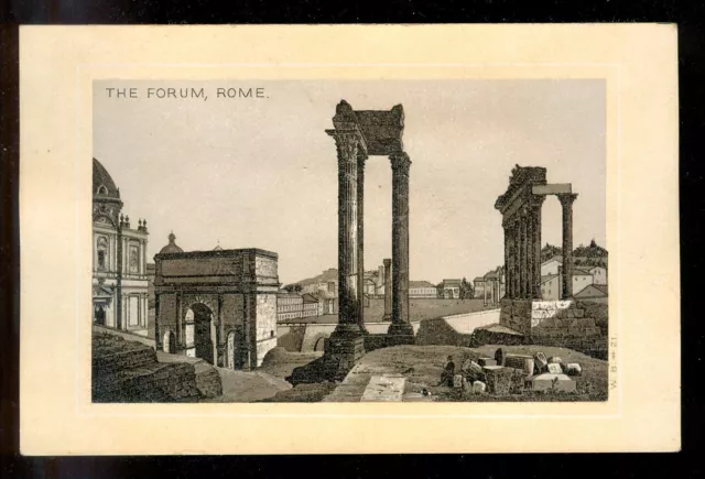 1890’s THE FORUM ROME Card Hills COFFEE K143 Worlds Views Series SAN FRANCISCO