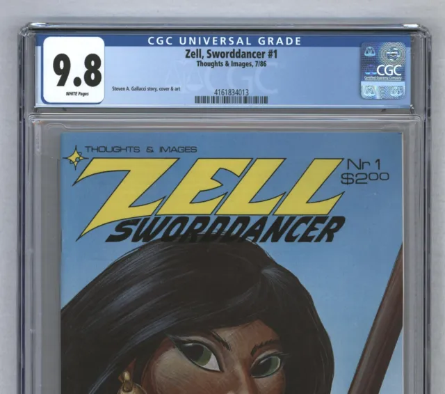 Zell Sworddancer #1 Early Usagi Yojimbo On Back Thoughts & Images 1986 CGC 9.8 3