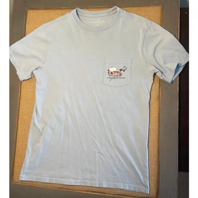 Vineyard Vines Blue Short Sleeve Lacrosse T Shirt Top - Size Men's XS