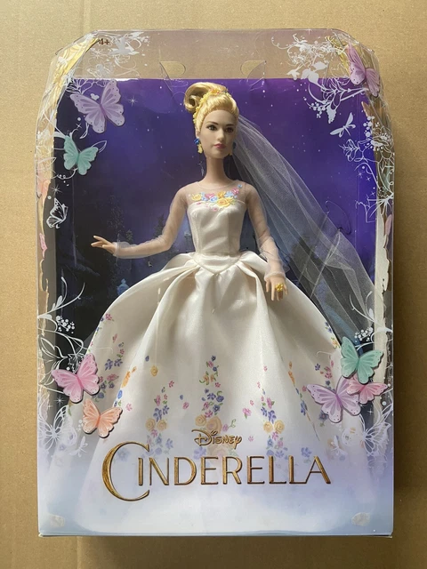 Disney Cinderella Live Action Film Collection Wedding Bride Doll Mattel BNIB