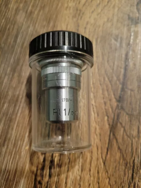 Leitz PL 1x  170 / - Microscope Objective PL1