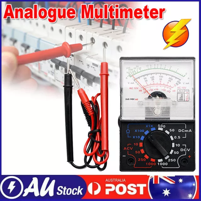YX 1000A Analogue Multimeter Voltimeter Electrical Analog Tester Meter AC DC AU