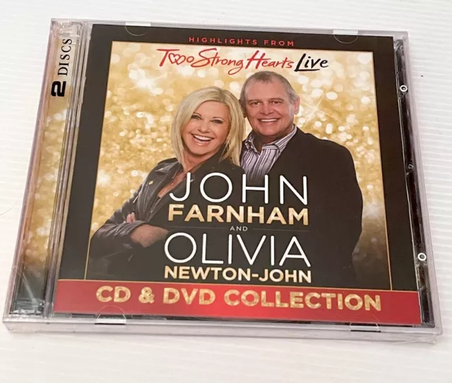 Two Strong Hearts Live John Farnham Olivia Newton-John CD & DVD 2015 SEALED NEW