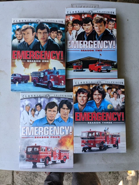 EMERGENCY DVD LOT 1 2 3 4 Fireman Vintage TV Series Show 70s Season EMERGENCY DVD LOT 1 2 3 4 Fireman Vintage TV Series Show 70s Season