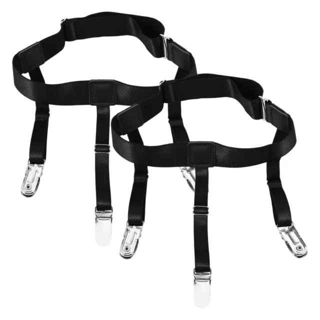 Men's Shirt Garter Suspenders & Sock Clips Set (2pcs)