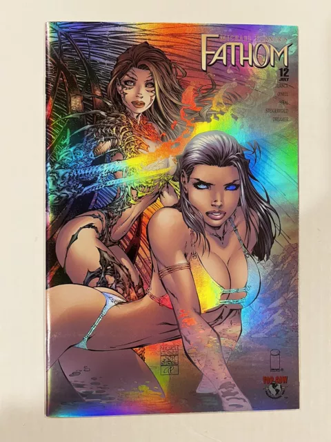 Fathom (Image) vol 1 (1998) #12 Holofoil / Holochrome Wrap-Cover Turner 💕💕