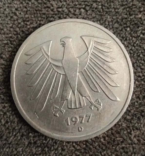 1977  Germany - 5 Mark Deutsche