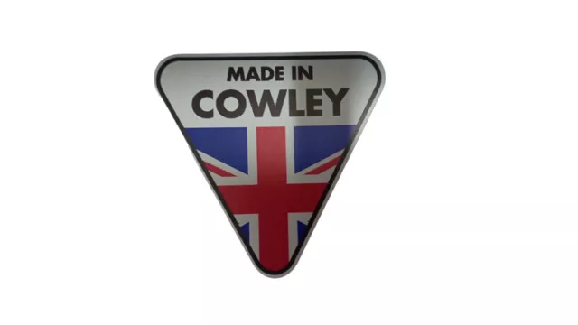 Cowley Silver Sticker- Morris Minor Oxford Marina Sprite Midget Sprite BMW Mini