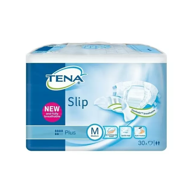 TENA Plus Medium incontinence pants - pack of 30 slips