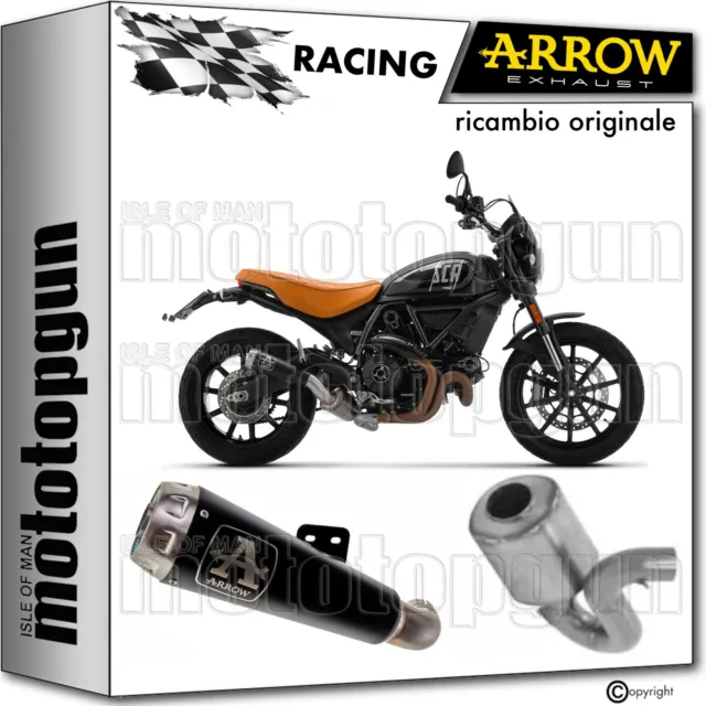 Arrow Scarico Rc Pro-Race Nichrom Nero Ducati Scrambler 800 2021 21 2022 22