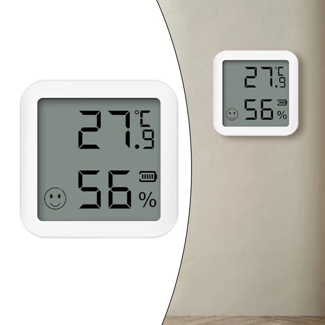 Neu BT Thermo Hygrometer Thermometer Dauerhaft LED LCD Bildschirmanzeige