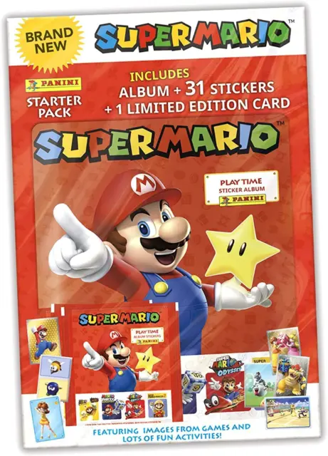 Super Mario Playtime Sticker Collection Starter Pack versión en inglés, 1