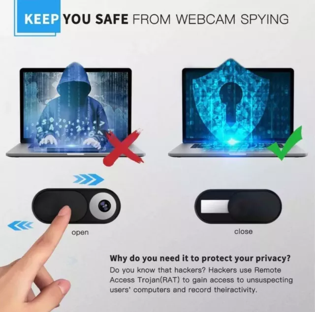 Webcam Shutter Slider Privacy Camera Cover Sticker Ipad Phone Laptop Mac AU