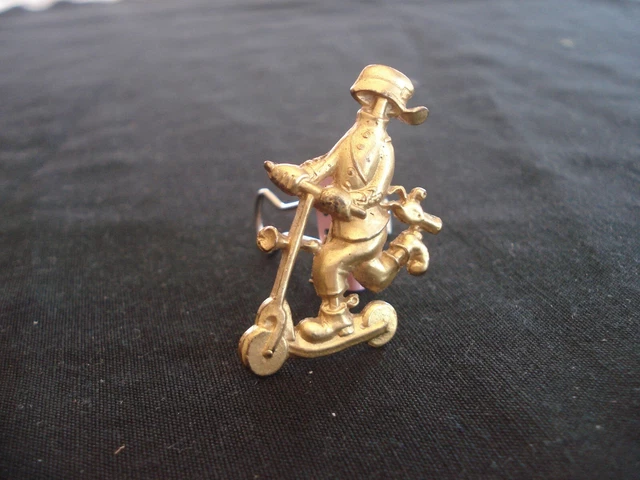 Broche Vintage DUBOUT 1956 - Le Chien Et Le Nœud - Métal - Occasion Très Bon état
