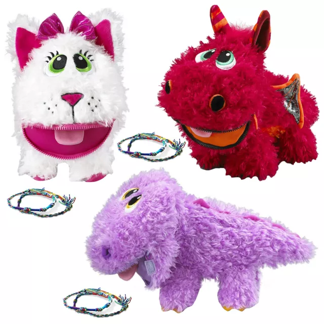 3pk Baby Stuffies Squishy Toys Plush Stuffed Animals & Friendship Bracelets Kids