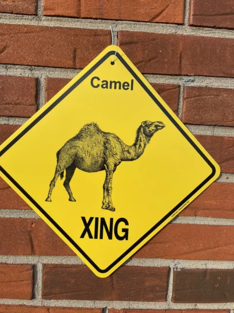 Camel Crossing Sign: 'Camel XING'. NEW!! KC creations Desert Animals