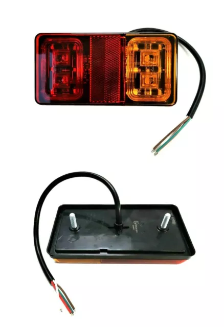 2x LED Luz Trasera Posición de Freno Intermitente E9 para Remolque Camión Coche