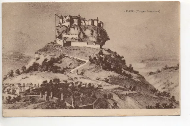 DABO  Moselle CPA 57 belle vue d' aprés une gravure