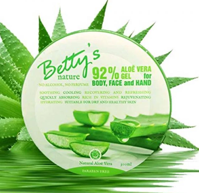 Gel D'aloe Vera 300 Ml Betty's Nature - Hydratant Corps Et Visage, Sans Alcool
