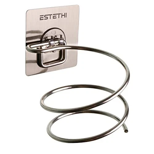ESTETHI Porta Phone da Muro per Bagno Supporto Asciugacapelli da Parete Suppo...
