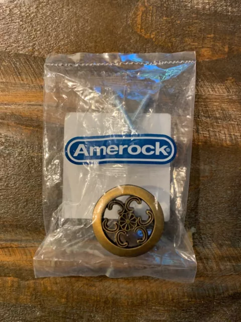 NEW in Package Amerock 890ABS Antique Brass Everyday Heritage Knob with Screws
