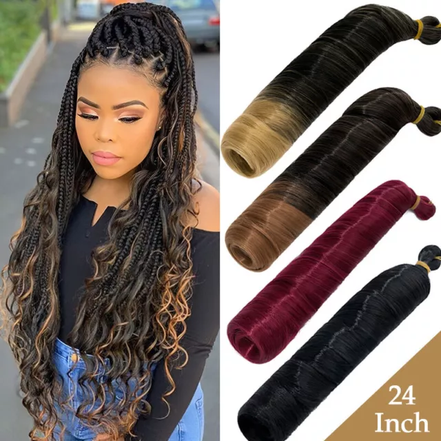 3/5*Packs French Curl Braiding Hair 24 Pre-Stretched Bouncy