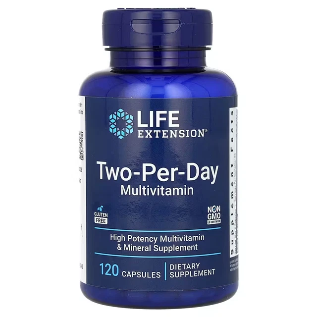 LIFE EXTENSION - Two-Per-Day Multivitamin - 120 Caps - Exp: Jul 25 £24. ...