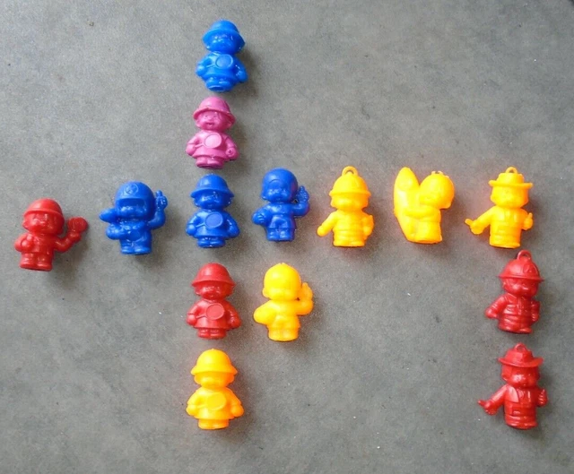 Lot De 11 Figurines Kiki Bonux Vintage - Années 90 - Plastique