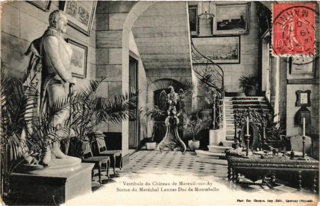 CPA AK vestibule du Chateau de MAREUIL-sur-AY (364597)