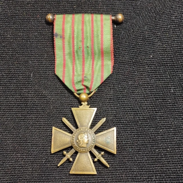 Croix De Guerre 1914-1917 – 1 Citation – Médaille Militaire Française – WW1